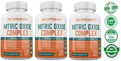 3 Bottles Nitric Oxide Complex 3500mg L-Arginine AAKG Muscle Pump Growth Pills