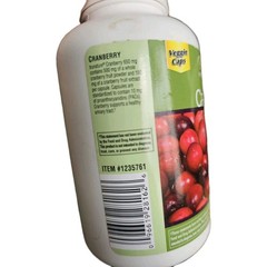 4 PACK – Trunature CRANBERRY 650mg, 140 Vegetarian Capsules one per day 12/2026