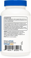 Nutricost Caffeine Pills 100mg Per Serving, 250 Capsules