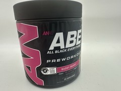 AN ABE Pre-Workout Baddy Berry 13.75 oz, 30 Servings All Black Everything Sealed