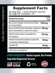 male enhancement – SUPER MACA COMPLEX 2070mg – tribulus terrestris – 1 Bottle