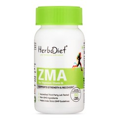 ZMA Dietary Supplement Capsules with Zinc, Magnesium, B6 for Muscle Recovery