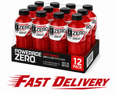 POWERADE Zero Calorie Sugar, Sports Drink, Fruit Punch, 20oz Bottles, Pack of 12