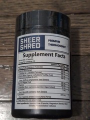 SHEER SHRED Thermogenic Capsaicin & L-Carnitine Weight Loss 90ct EXP 11/27+