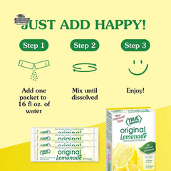 TRUE LEMON Original Lemonade Drink Mix Stevia 30 Count