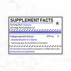 3 Pack (600mg) – Fadogia Agrestis 10:1 Complex with Hydroxypropyl-β-Cyclodextrin