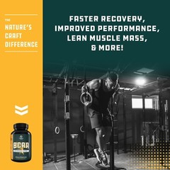 Branch Chain Amino Acids Supplement – Vegan BCAA Capsules Post Workout Muscle