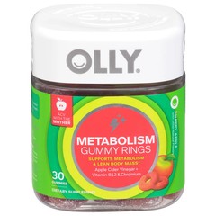 Olly Gummy Rings Metabolism Apple Cider Vinegar, 30 Count
