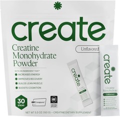 Creatine Monohydrate Powder – Unflavored – 30 Single-Serve Packs | NSF Certif…