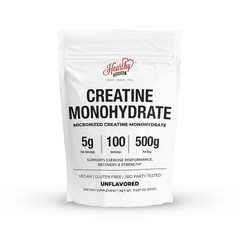 HEARTHY FOODS Creatine Monohydrate Micronized Powder 500G – 100 Servings, 5000mg