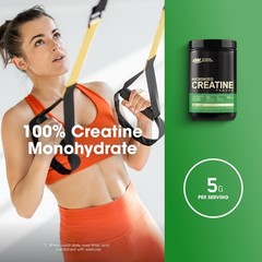 Optimum Nutrition Creatine Monohydrate Powder – Unflavored – 600g – 120 Servings
