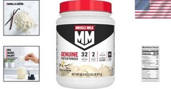 Genuine Protein Powder, Vanilla Crème – 1.93 lbs, 32g Protein & NSF Certified