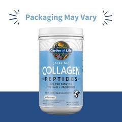8/26 Garden of Life Grass Fed Collagen Peptides Powder Unflavored Collagen Powde