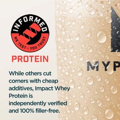 MyProtein Impact Whey Protein Powder Vanilla 2.2 lbs. BB 06/2026
