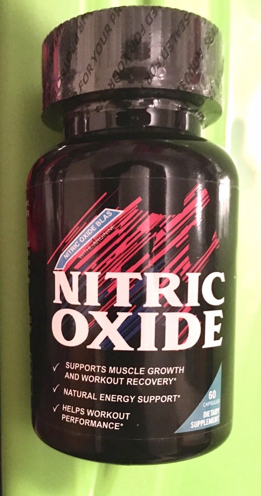 Extra Strength Nitric Oxide Supplement L Arginine 3X Strength 60 Count Bottle
