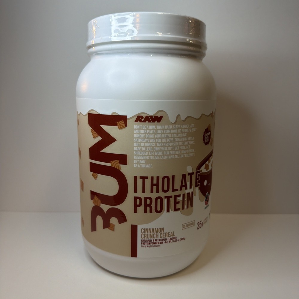 Raw Nutrition BUM Itholate Protein – Cinnamon Crunch Cereal – New – 25 Servings