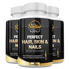 3 Bottles Perfect Hair, Skin & Nails by My Stellar Lifestyle – 60 Capsules