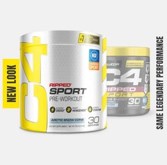 3 Pack C4 Ripped Super Sport Pre Workout Powder Arctic Snow Cone BEST BY: 01/26