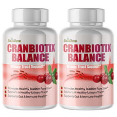 Cranbiotix Balance- Gut & Urinary Tract Support- 2 Bottles- 120 Capsules