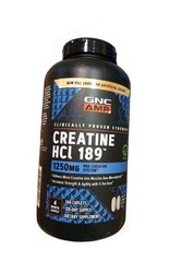 GNC AMP Creatine HCl 189 Pills, Clinically Proven 240 Count, Exp 827