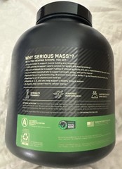 Optimum Nutrition Serious Mass Banana Weight Gainer 6lb Sealed EXP 2027