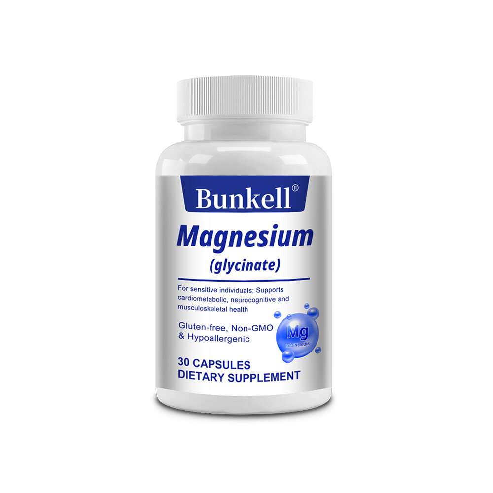 Magnesium 120mg Vegan Capsules Support Bone ,Cardiometabolic Health,