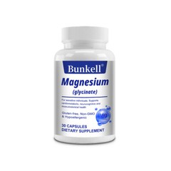 Magnesium 120mg Vegan Capsules Support Bone ,Cardiometabolic Health,