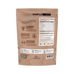 Clean Simple Eats Grass Fed Whey Protein Powder Chocolate Brownie Batter 19 oz