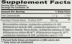 Nutrition Now PB 8 Pro-biotic Acidophilus Capsules, Vegetarian, 60 Caps