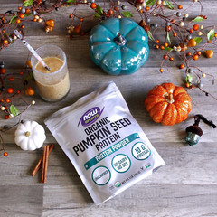NOW Sports Organic Pumpkin Seed Protein Powder 10G, Non-Gmo, Unflavored, 1-Pound