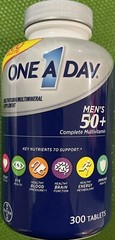 One A Day MEN’s 50+ Healthy Advantage Multivitamin Supplement. 300 Tablets.