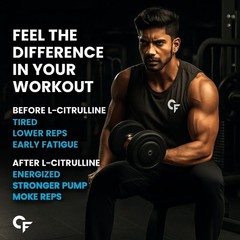 L Citrulline Malate Powder | Boosts Nitric Oxide, Pre Workout Supplements
