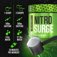NITROSURGE Pre Workout Supplement – Endless Energy, Instant Strength Gains, C…