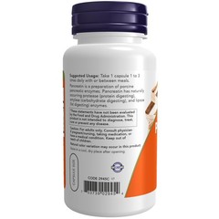 NOW Supplements, Pancreatin 10X 200 100 Count (Pack of 1), Beige W/Speckles