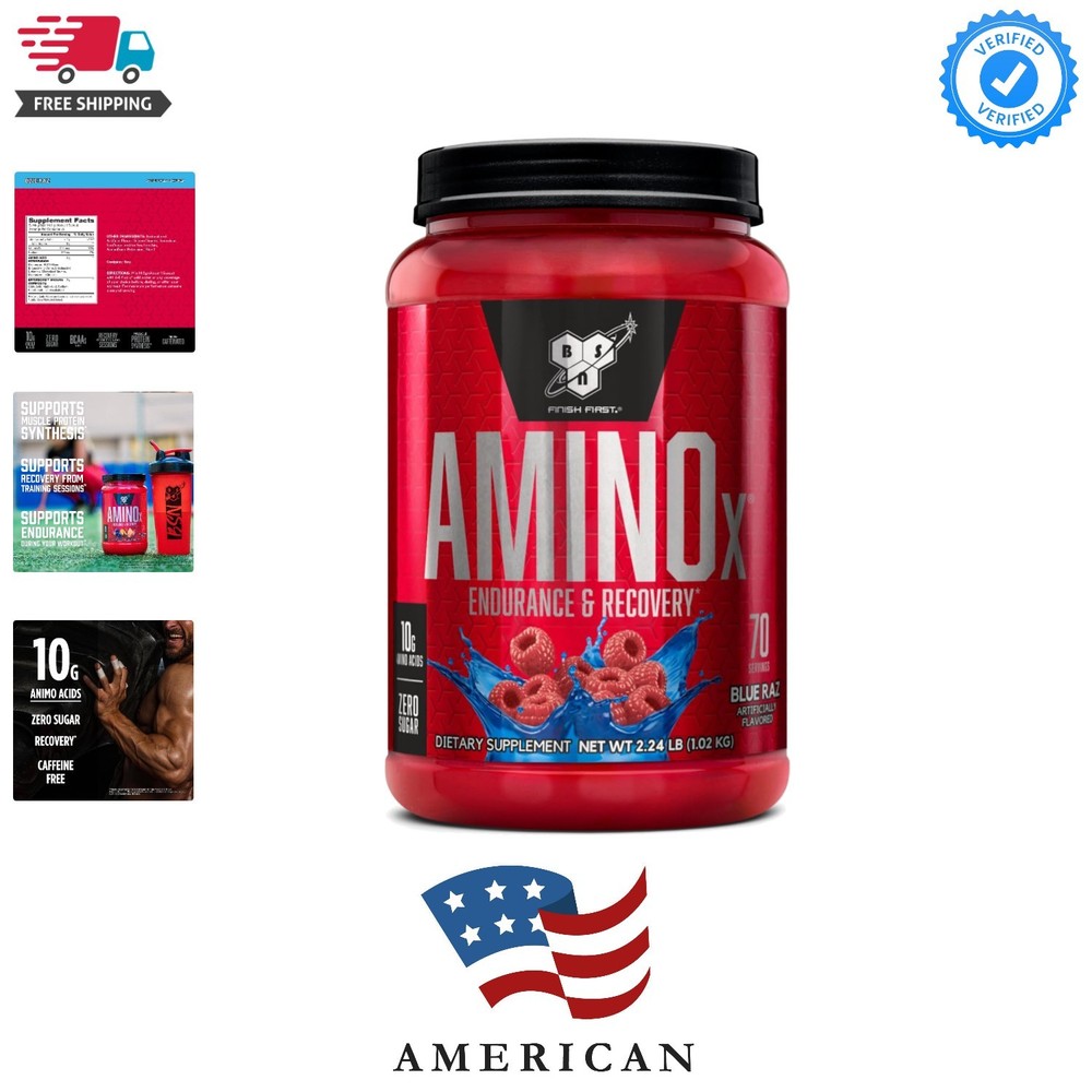 Amino X Muscle Recovery & Endurance Powder with BCAAs, 10 Grams of Amino Acid…