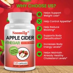 Apple Cider Vinegar – Contains Probiotics, Coconut, Aloe Vera Weight Loss Caps