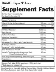 Bucked Up BAMF High Stimulant Nootropic Pre-Workout Select Flavor free shipping