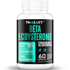 Ecdysterone 1200MG Supplement for Muscle Growth, Performance & Strength, 60 Caps
