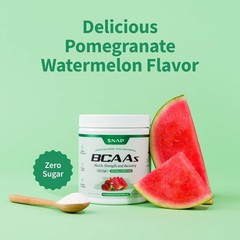 Snap Supplements BCAA Powder – 5g Vegan Branched Chain Amino Acids (2:1:1 Leucin