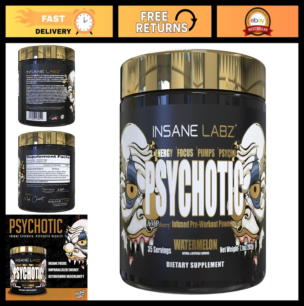 High-Stimulant Pre Workout Powder – Extreme Energy, Focus & Endurance, 35 Servin