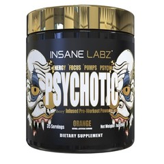 Insane Labz Gold Pre Workout Supplement 35 Servings Orange Energy Focus Pumps