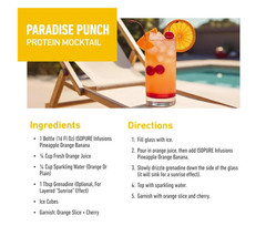 Isopure Infusions Whey Isolate Pineapple Orange Banana 36 Servings 20g Protein