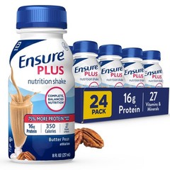 Ensure Plus Butter Pecan Nutrition Shake | Meal 8 Fl Oz (Pack of 24)