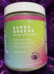2 Alani Nu Wild Berry Super Greens Smoothie Mix 40+ Vitamins Energy Immune 8.2oz
