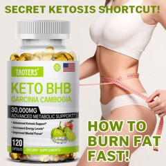 Keto BHB Diet Pills,Weight Loss,Fat Burner,Appetite Suppressant Supplement,Detox