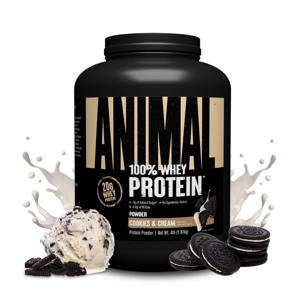 Animal 100% Whey Protein Powder – Blend 4 Pound (Pack of 1), No Color