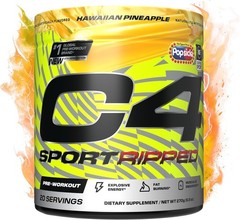 NSF Certified Pre Workout Powder – Ripped Sport with 200mg Caffeine, 20 Servings