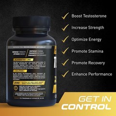 PrimeGENIX Testodren Natural Testosterone Booster, Increase Muscle