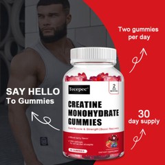 Creatine Monohydrate Gummy Energy Enhancement Improves Muscle