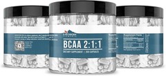 Pure BCAA Capsules – 200 Count, Unflavored, 60-Day Supply, Gluten-Free